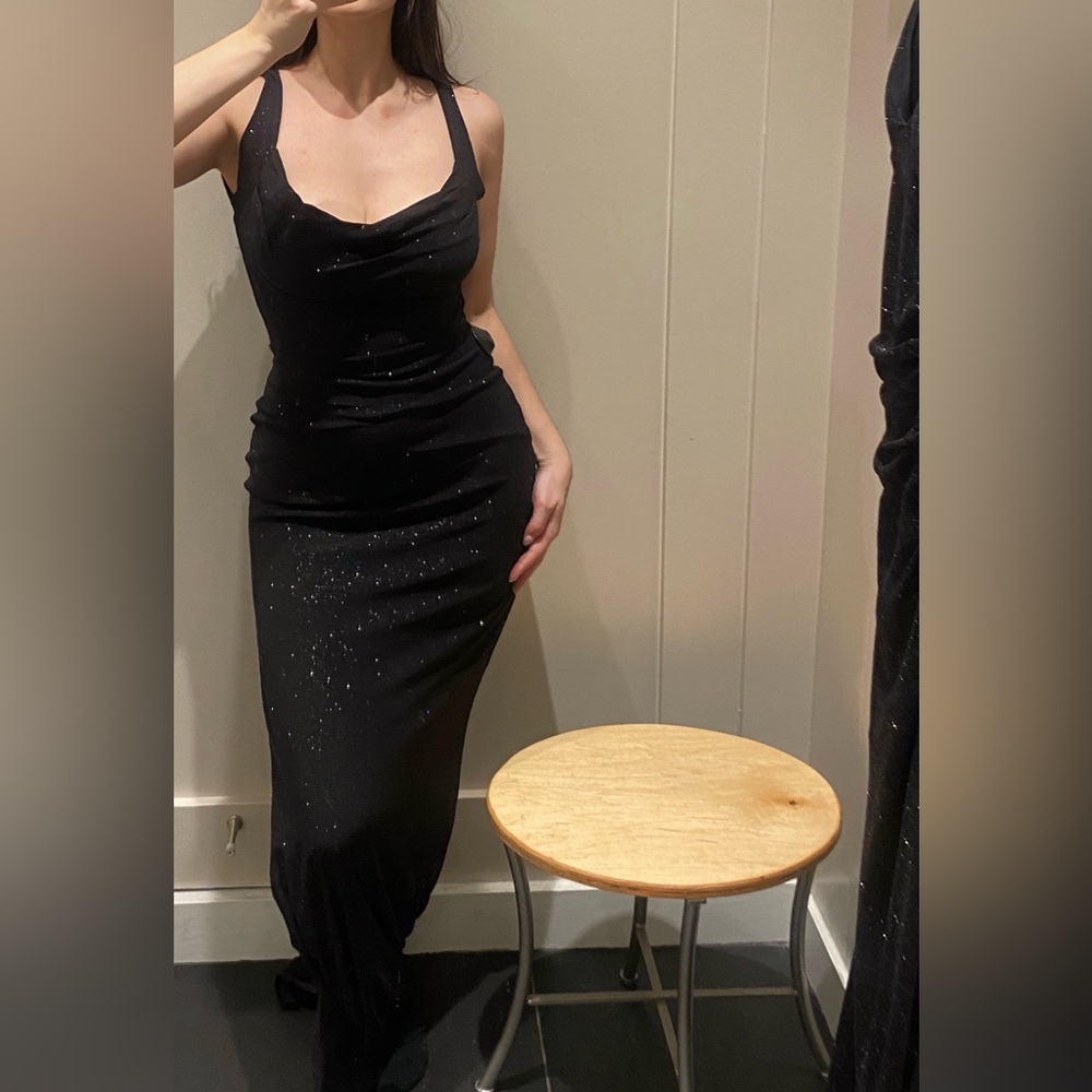 Elegant Black Sparkly Dress